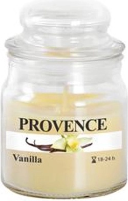 Illatgyertya üvegben tetővel, vanília, 70 g