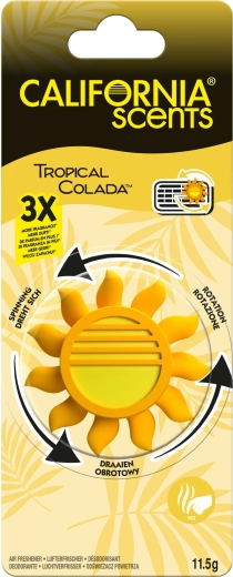 CALIFORNIA SCENTS Sun Spinner Tropical Colada illatosító autóba