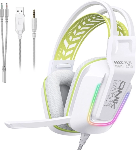 Onikuma X13 gamer fejhallgató, fehér