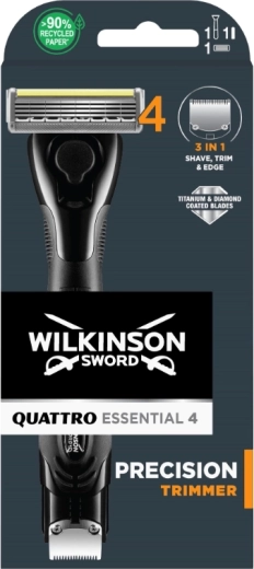 Wilkinson Quattro Essential férfi borotva trimmelővel