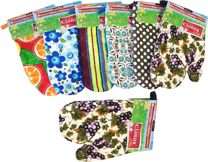 Konyhai edényfogó mágnessel és akasztófüllel – vegyes minták