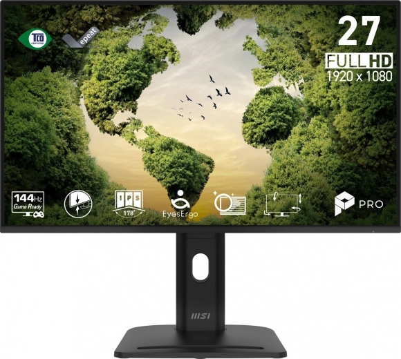 MSI PRO MP275PGN 27" ívelt FHD monitor 144 Hz fekete
