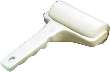 Egykezes sima műanyag nyújtóhenger, 12 cm