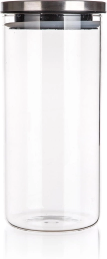 FREIA üvegedény 1,45 l rozsdamentes acél fedéllel