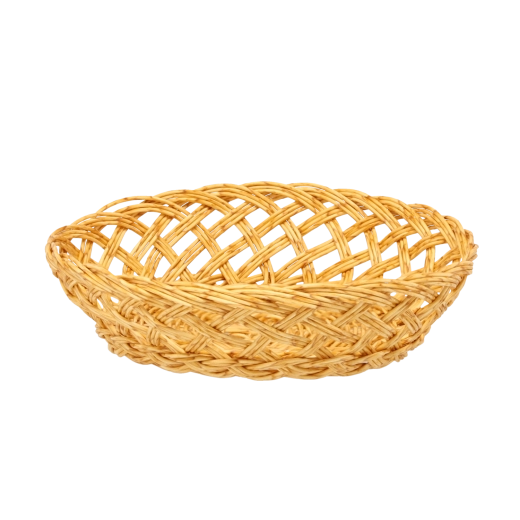 Kerek rattan kelesztőkosár kenyérhez, 23 cm