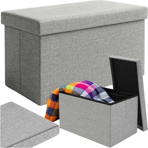 Kanapé tárolóval, szürke 60x30x30 cm Ruhhy