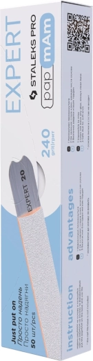 Staleks eldobható papmAm egyenes reszelők, 240 grit, 50 db