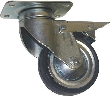 Fékkel ellátott forgókerekek 160 mm, teherbírás 100 kg