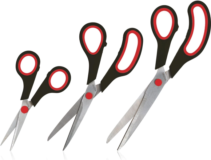 3 darabos ollókészlet – 14, 21 és 24 cm, színkeverék