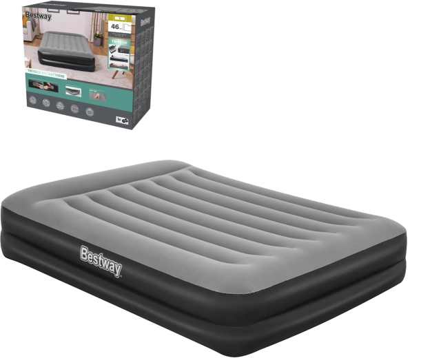 BESTWAY felfújható ágy beépített AC pumpával 203 × 152 × 46 cm