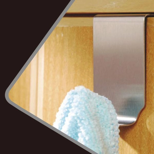 Rozsdamentes akasztó törölközőkhöz 4 × 7,2 × 2,5 cm