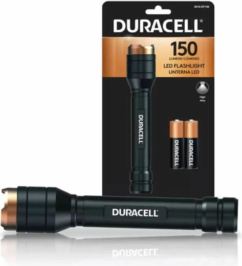 Duracell alumínium zseblámpa 2× AAA 150 lm