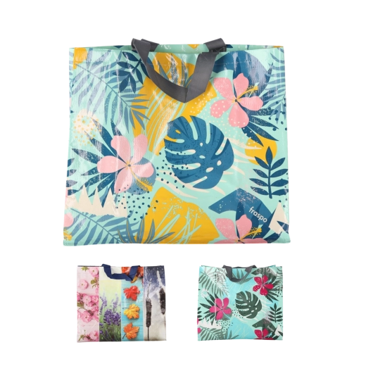 36 l-es bevásárlótáska laminált polipropilénből