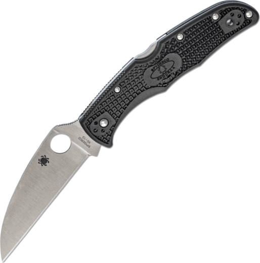 Spyderco Endura 4 Wharncliffe zsebkés, sima él, VG-10, fekete FRN