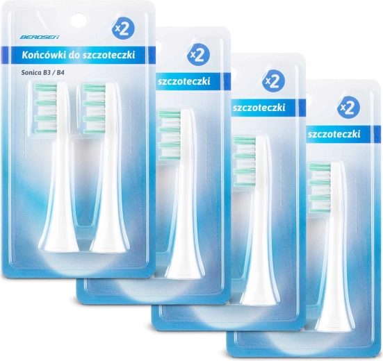 Pótfejek Berdsen szónikus fogkeféhez, 8 db