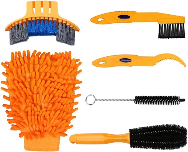 Kerékpártisztító kefe készlet