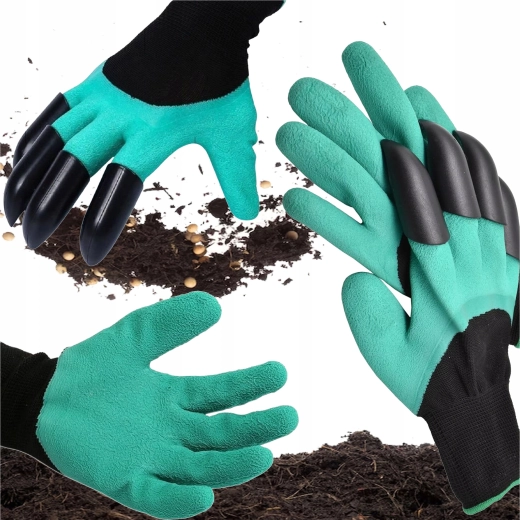 Kerti kesztyű karmokkal ásáshoz és ültetéshez