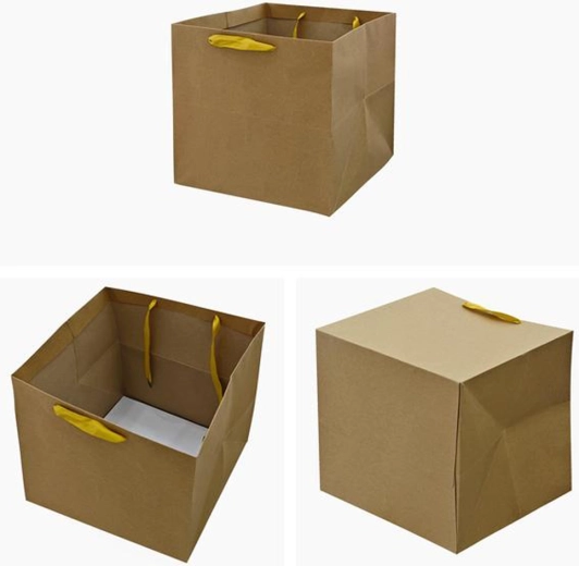 Ajándéktáska 20 × 20 × 20 cm – vegyes minták