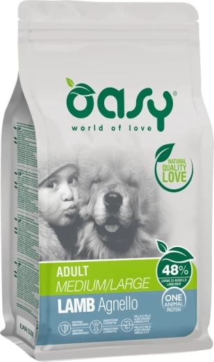 Oasy One Animal Protein Adult Medium/Large bárány 2,5 kg