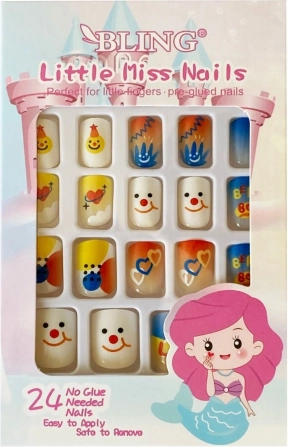 Műkörmök gyerekeknek, 24 db