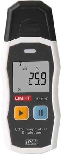 Uni-T UT330T digitális hőmérséklet-adatgyűjtő (datalogger) USB-vel