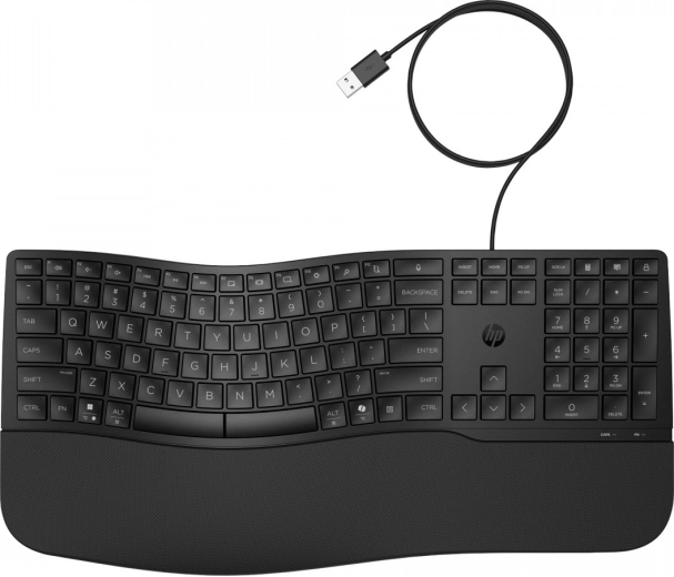 Vezetékes ergonomikus HP 480 Comfort billentyűzet