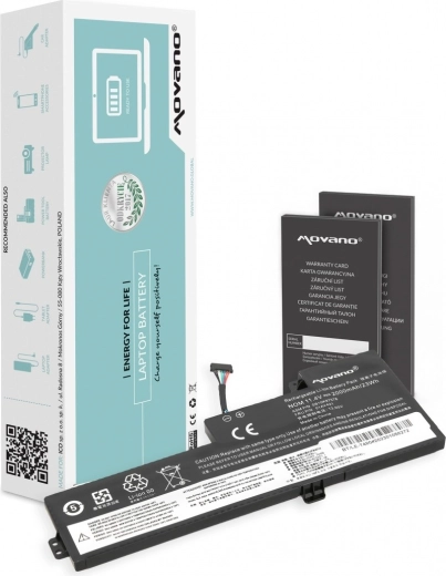 Akkumulátor Lenovo ThinkPad T470, T480, A475 és A485 laptopokhoz Movano 2000 mAh (23 Wh)