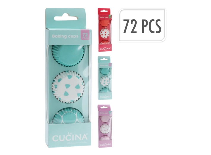 100 darabos papír sütőforma készlet, 10,5 cm