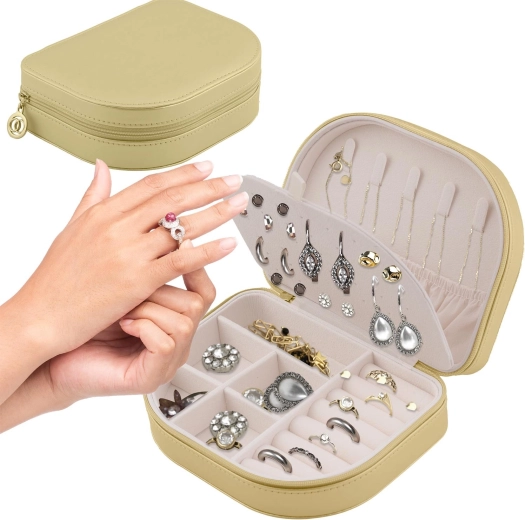 Massido MS-707 utazó ékszerdoboz – arany