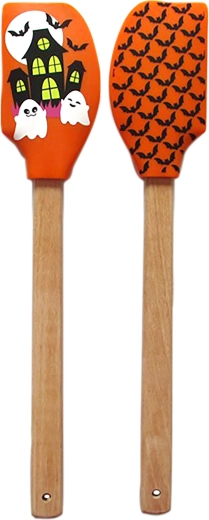 Szilikon spatula fa nyéllel, 31 cm