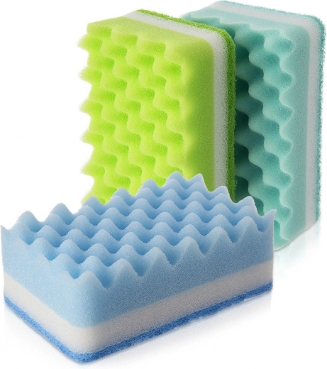 Konyhai mosogatószivacsok 3 db