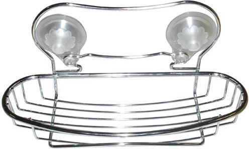 Ovális fürdőszobai polc 30 × 11 × 4 cm, króm