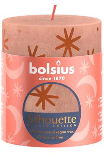 Rusztikus gyertya krémes karamell 80 × 68 mm