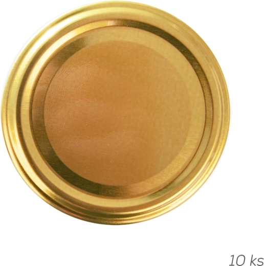 Fém befőző csavaros (Twist-Off) tető Gold 82 mm, 10 db