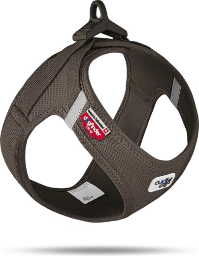 Curli Air-Mesh kutyahám csattal, barna, XS méret (3–5 kg)