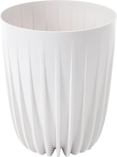 Mira virágcserép 39 cm, fehér, kivehető betéttel