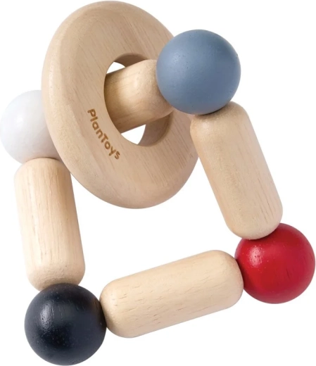 PlanToys kontrasztos csörgő négyzet