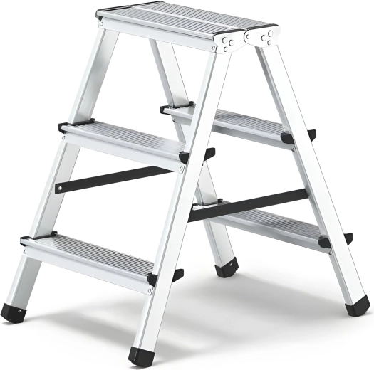 Alumínium, kétoldalas háztartási fellépő 2x3