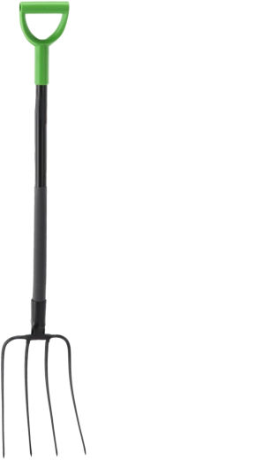 4 ágú kerti villa acél nyéllel 120 cm D markolattal