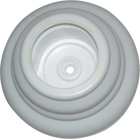 Fali tartó fedéllel, fehér műanyag