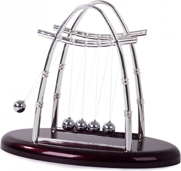 Newton-inga XL – asztali stresszoldó dekoráció (5 golyó)