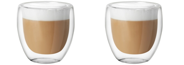 2 db-os, dupla falú termo pohárkészlet 250 ml
