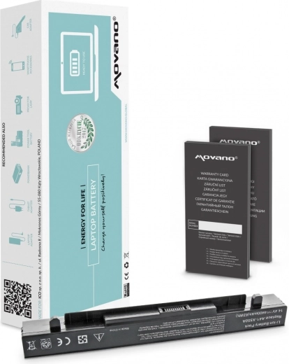 Movano csereakkumulátor Asus X550/A450/K550 (A41-X550A) laptophoz – 4400 mAh, 63 Wh