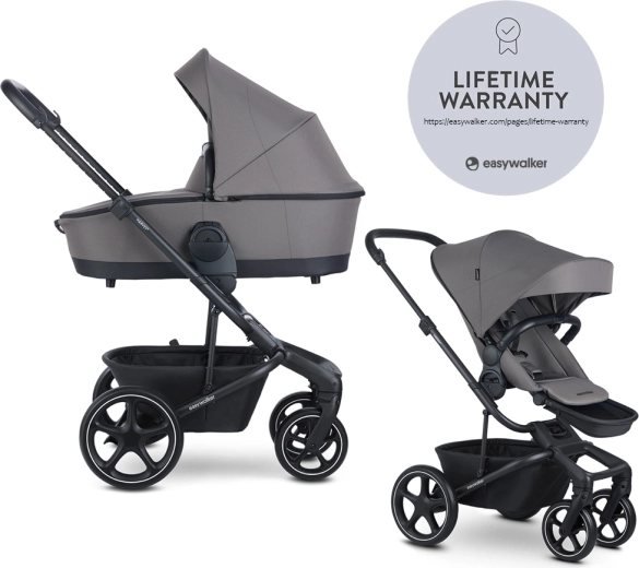 Easywalker kombinált babakocsi Harvey 5 2 az 1-ben pebble grey