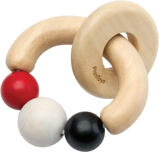 PlanToys kontrasztos csörgő gyöngyökkel - 1 db