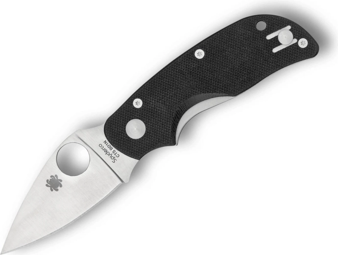 Spyderco Cat zsebkés 6,4 cm, szatén, fekete, G-10