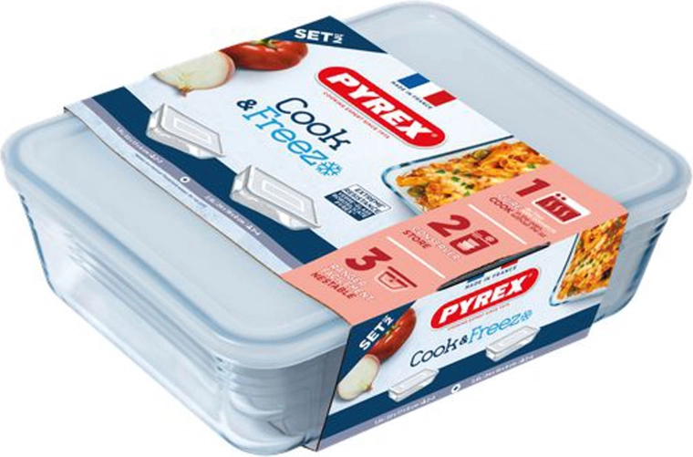 PYREX üvegedény-készlet 1,5 l és 2,6 l