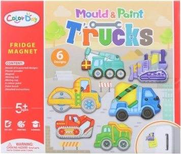 Mágneskészítés – építőautók kreatív készlet