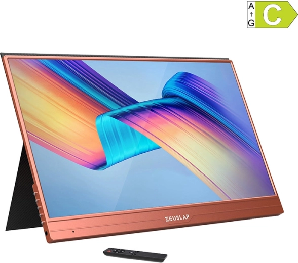 Hordozható érintőkijelzős monitor ZEUSLAP AT156 15,6" Full HD IPS