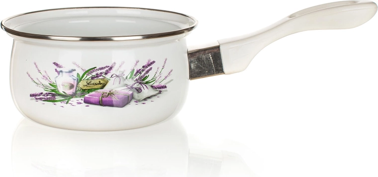 Zománcozott lábas Lavender 14 cm hosszú nyéllel 0,65 l